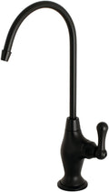 Kingston Brass KS3190AL Ks3190Al Restoration 1/4 Turn Water Filtration Faucet, 4-5/8' In Spout Reach, Matte Black