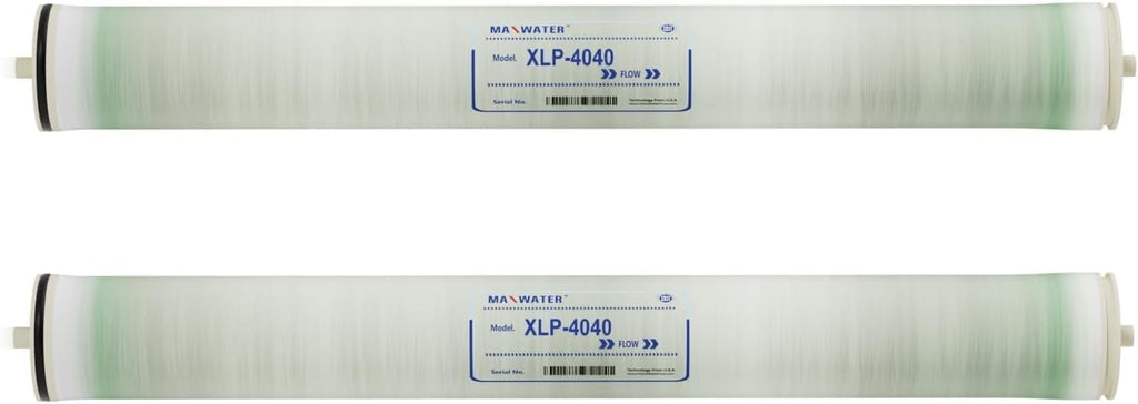 XLP-4040 Reverse Osmosis 4' x 40' RO Membrane, 2300 GPD | XLP 4040 For Water Purification Desalination Commercial, Industrial, Agricultural | Compatible With Dow Filmtec XLE-4040, HF4-4040 - 2 Pack