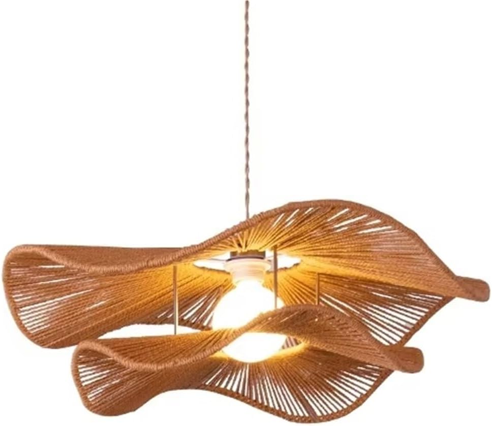 Minimalism E27 Led Pendant Lights Dining Room Hand Knitted Hemp Rope Suspend Lamp Fixtures Droplight Led Luminaria