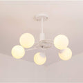 Ceiling Lights Vintage Lamps for Living Room Iluminacion Ceiling Light Wrought Iron Luminaria E27 Bulb Home Lighting Fixtures,Warm Light-5 Heads/White