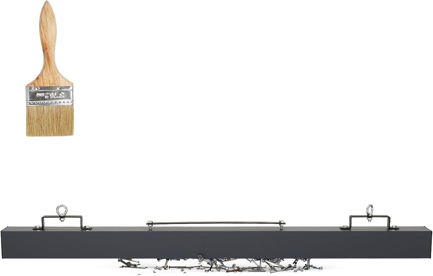 48' Hanging Magnetic Sweeper Pickup Tool - 120 lb Capacity, Quick Release Lever for Bolts, Nails & Metal Debris - Heavy Duty Industrial & Home Use, Aluminum Handle