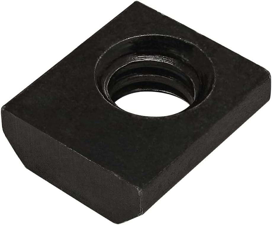 8020, 3204, 10 Series 1/4-20 Steel Standard Slide in T-Nut Nut Hardware for 1 Inch Based Extruded Aluminum 80/20 T Slot Extrusions (100 Pack)