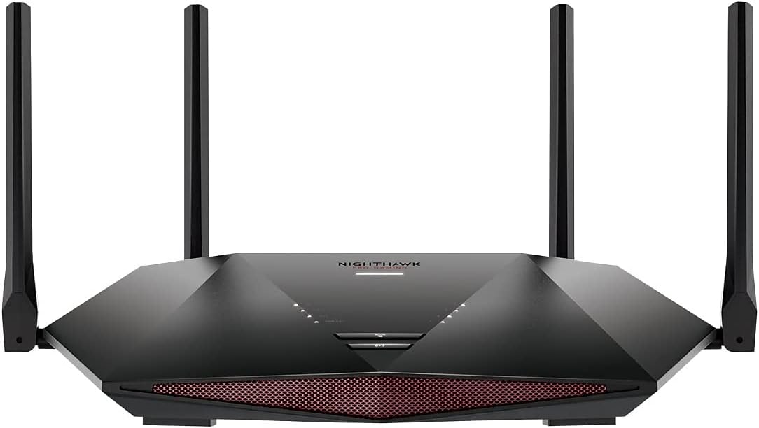 NETGEAR Nighthawk Pro Gaming 6-Stream WiFi 6 Router (XR1000) - Security Features, AX5400 Wireless Speed (up to 5.4Gbps), DumaOS 3.0 Optimizes Lag-Free Server Connections, 4 x 1G Ethernet Ports