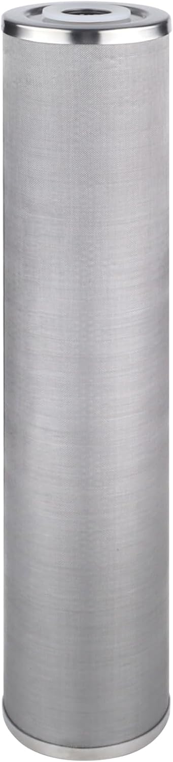 Big+ Stainless Steel Re-Cleanable Wire Mesh Filter Cartridge 20 'Length,4.5 'OD(25 Micron)