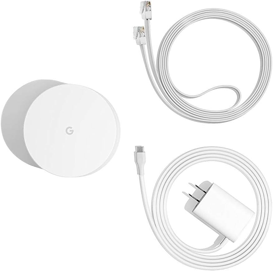 Google WiFi system, 3-Pack - Router Replacement for Whole Home Coverage (NLS-1304-25),White