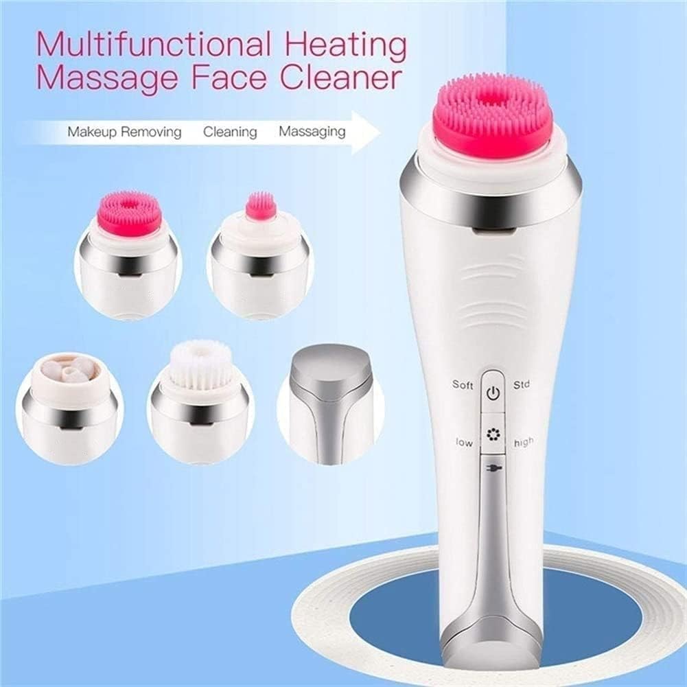 Electric Face Cleansing Brush, Facial Spin Brush with 3 Rotating Brush Heads, Waterproof, USB Rechargeable, Face Brush for Exfoliation and Deep Cleaning The Perfect Ideal Gift