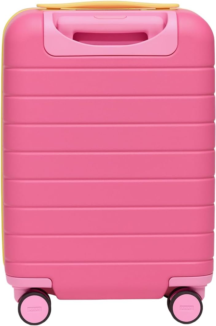 Away PAW Patrol Kids Carry On Luggage, Lightweight Rolling Suitcase for Children, TSA-Approved, Spinner Wheels, Travel Suitcase for Toddlers & Kids, Skye Pilot Pink