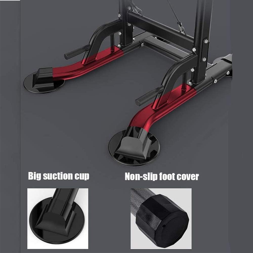 Home Weight Set Parallel Barbell Parallel Bracket Multifunctional Squat Fitness Exercise Dumbbell Rack Can Hold 300kg Strength Training Weight Bench, White