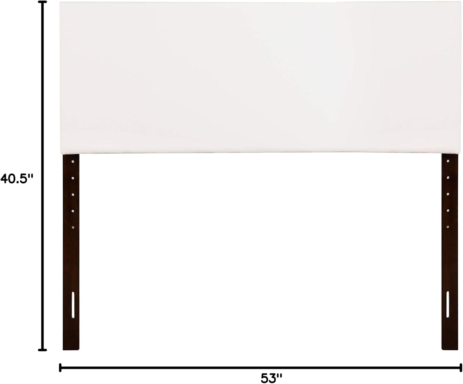 Glory Furniture Nova Faux Leather Upholstered Full Headboard in White