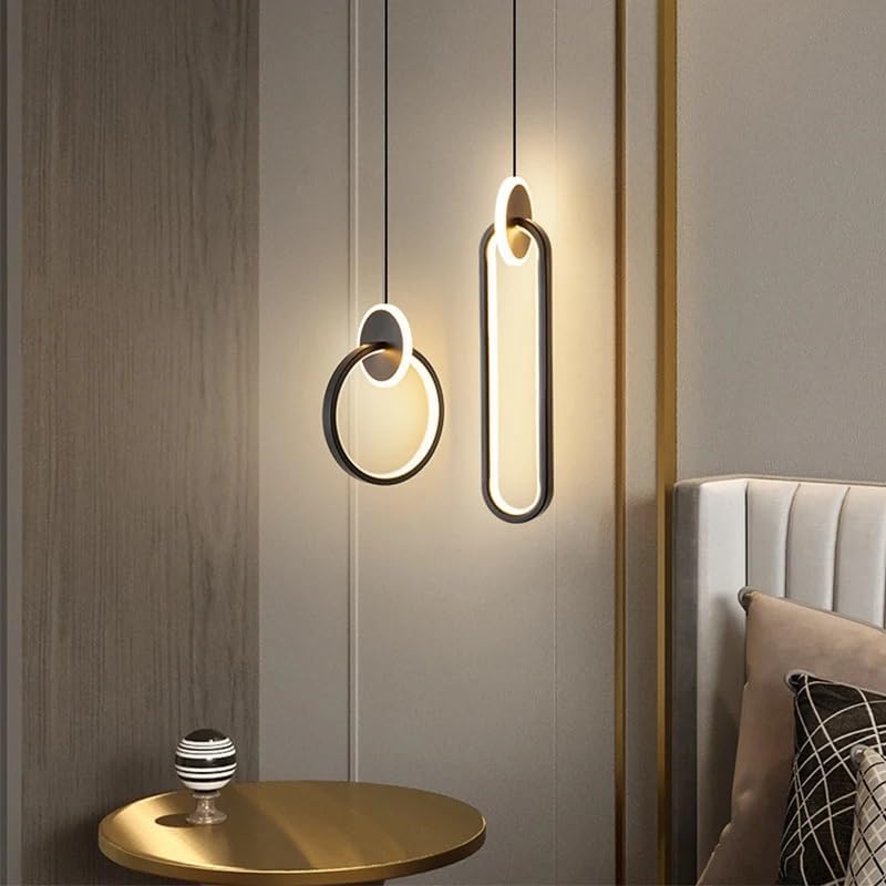 Room Decor Ring Lustres Chandeliers Luminaria Suspension Pendant Lights Lamps Luminaire,for Living Room