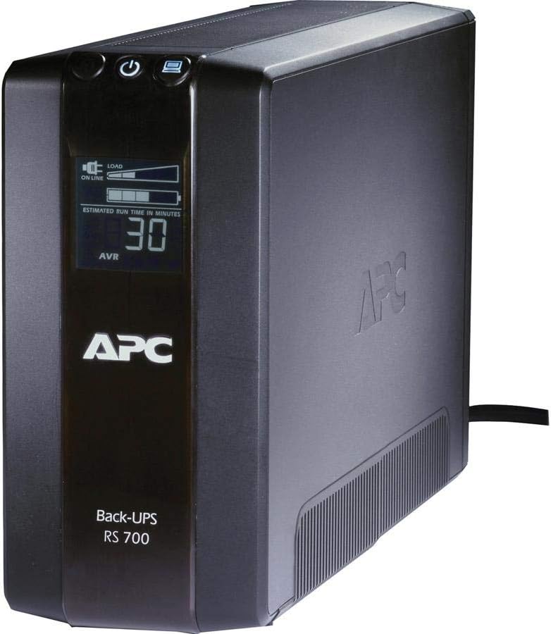APC Back-UPS Pro 700VA UPS, 420W Battery Backup & Surge Protector, AVR, 6 Outlets (NEMA 5-15R), LCD Display, BR700G Uninterruptible Power Supply for Computers, Wi-Fi Routers, Home Office Electronics