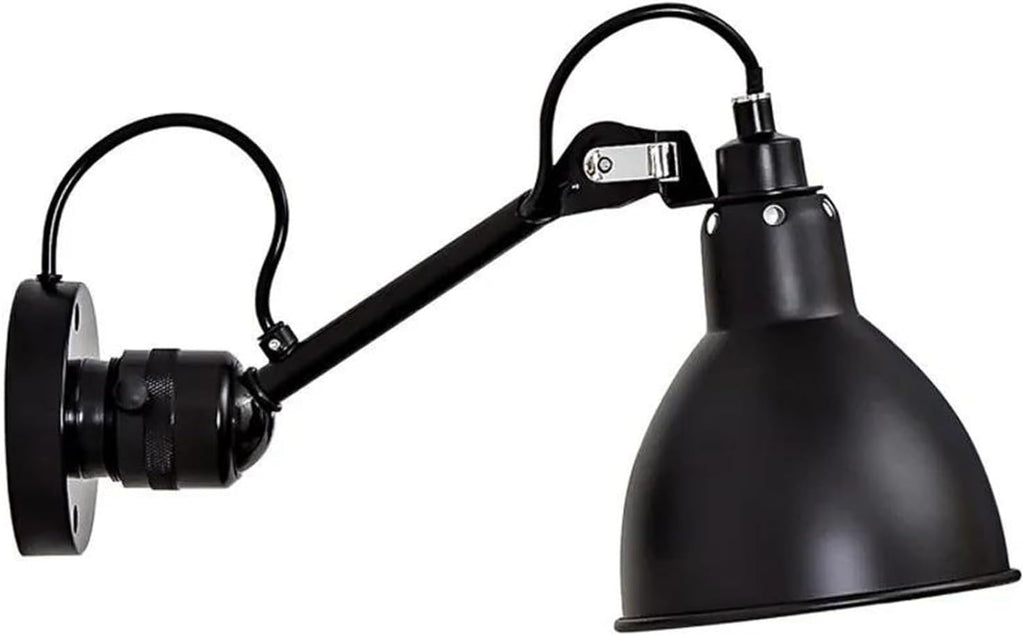 Wall Sconces, Nordic Modern Wall Lamp Beside Bedroom Study Living Room Ajustable Mechanical Arm Light LED Wandlamp Luminaria Sconce(Black)