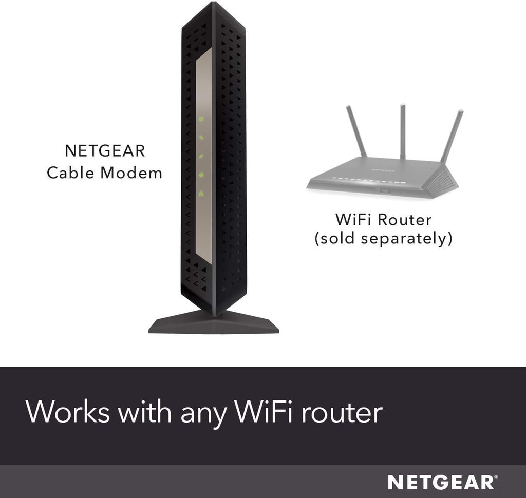 NETGEAR Cable Modem DOCSIS 3.1 (CM1000) Gigabit Modem, Compatible with All Major ISP Providers Including Xfinity, Spectrum, Cox, for Cable Plans Up to 1 Gbps,Black