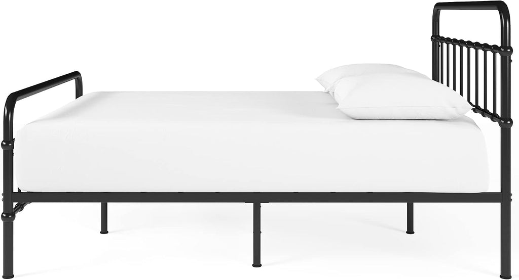 Zinus Florence Metal Platform Bed Frame, Mattress Foundation, No Box Spring Needed, Easy Assembly, Black, Twin