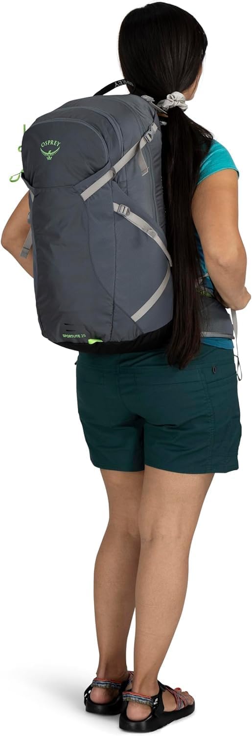 Osprey Sportlite 25L Lightweight Hiking Backpack for Men and Women, Pine Leaf Green, M/L