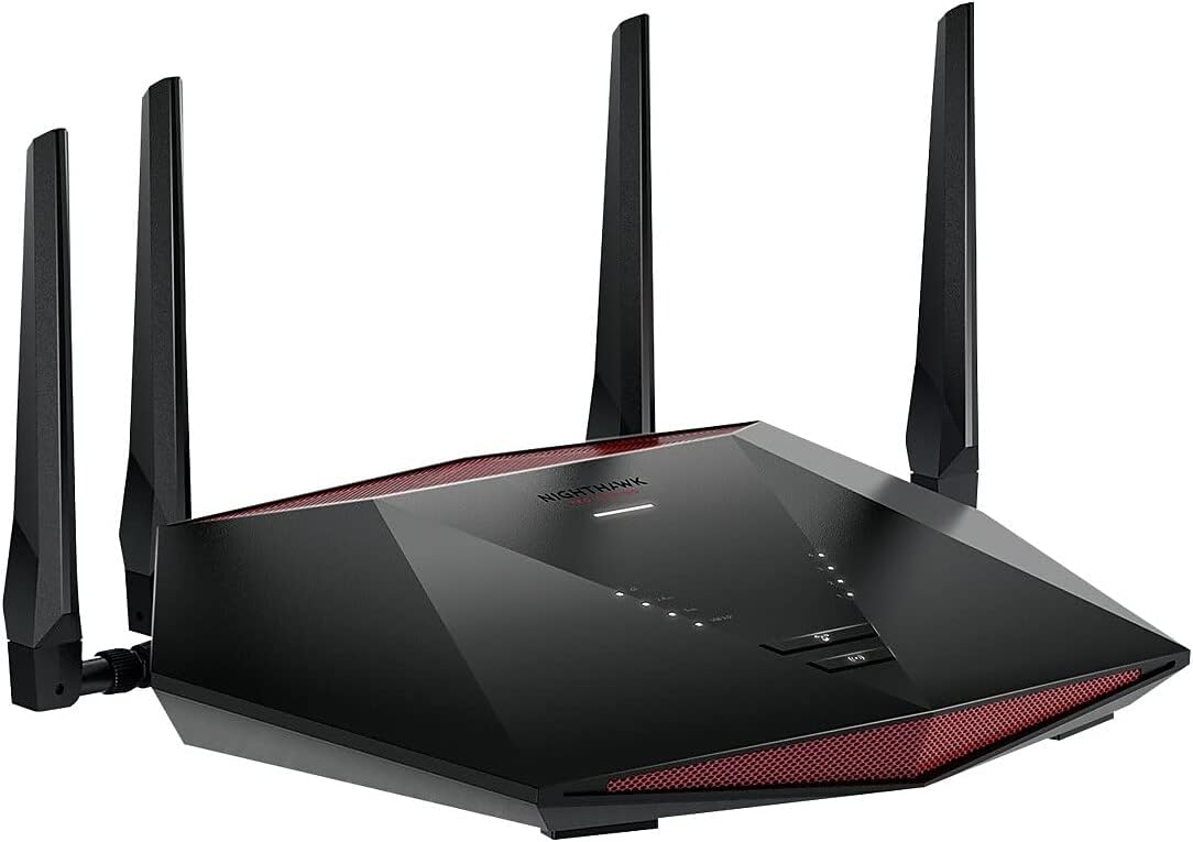 NETGEAR Nighthawk Pro Gaming 6-Stream WiFi 6 Router (XR1000) - Security Features, AX5400 Wireless Speed (up to 5.4Gbps), DumaOS 3.0 Optimizes Lag-Free Server Connections, 4 x 1G Ethernet Ports