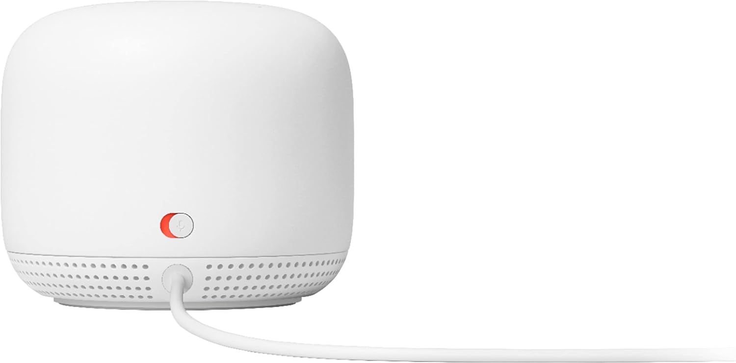Google Nest Wifi - AC2200 (2nd Generation) Router and Add On Access Point Mesh Wi-Fi System (2-Pack, Snow)
