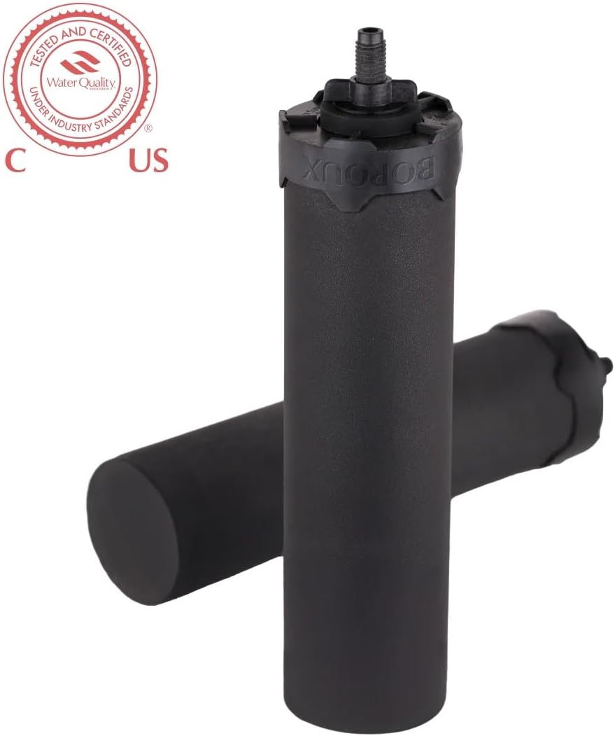 Boroux Foundation Black Replacement Water Filter - Replacement For Berkey BB9-2 and Gravity-Fed Water Filter Systems