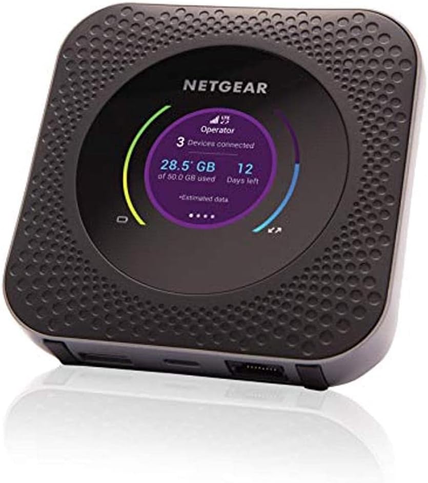 NETGEAR Nighthawk M1 4G LTE WiFi Mobile Hotspot (MR1100-100NAS) – Up to 1Gbps Speed, Works Best with AT&T and T-Mobile, Connects Up to 20 Devices, Secure Wireless Network Anywhere