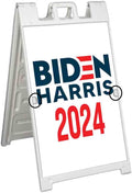 Biden Harris 2024 (24' X 36') Deluxe A-Frame Signicade, Includes 2 Removable Panels & Stand | Election, Political, Democrat, Vote