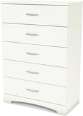South Shore Step One 5-Drawer Chest, Pure White