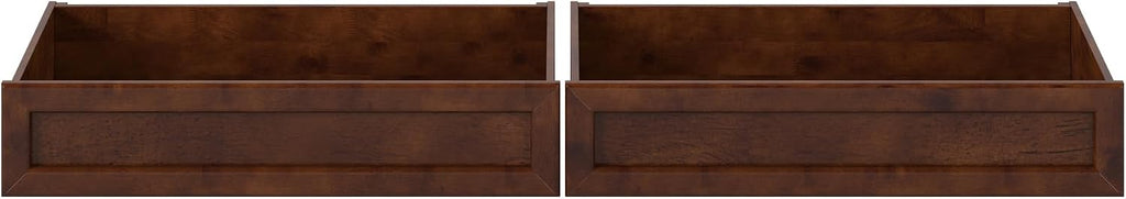 AFI, Mid-Century Modern Under Bed Storage Drawers, Twin/Full, Walnut