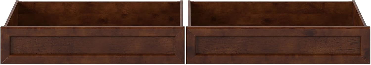 AFI, Mid-Century Modern Under Bed Storage Drawers, Twin/Full, Walnut