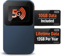 Solis Edge – 5G Hotspot Device, Bundle Includes Lifetime Data (12GB Per Year) and 10GB Global Data, WiFi in 140+ Countries, Access 300+ Mobile Carriers, Portable Internet by SIMO