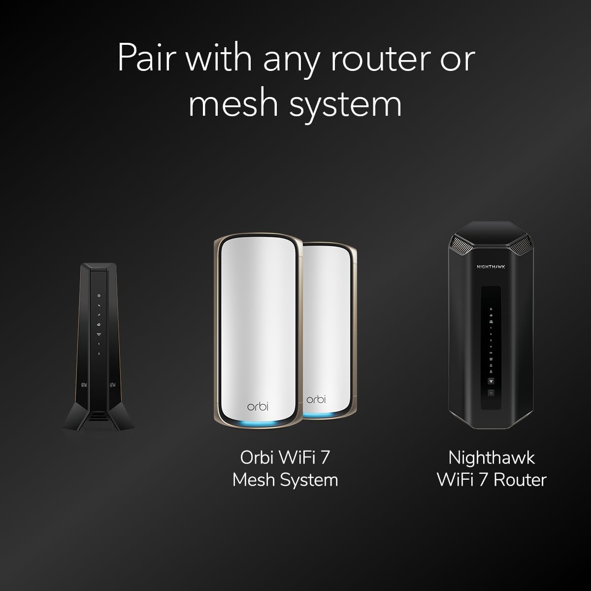 NETGEAR Nighthawk DOCSIS 3.1 Mid/High-Split Modem (CM3000-1AZNAS) – Approved for Today's Fastest Speeds - Works with All Providers, Incl. Xfinity, Spectrum, Cox - Plans up to 2.5Gbps