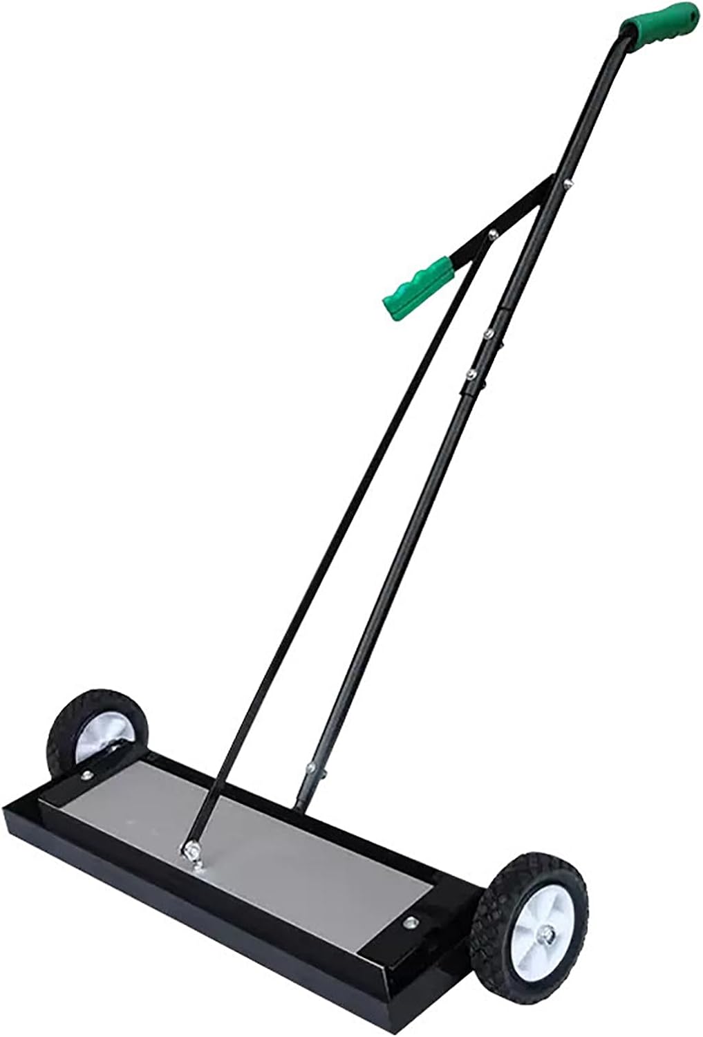 24In /36In Rolling Magnetic Sweeper with Wheels, 2200Gauss Magnetic Pickup Tool with Handpull Demagnetization, 55-75 Lbs Load Capacity, 180° No Blind Spots Pick Up,for Na(24In)
