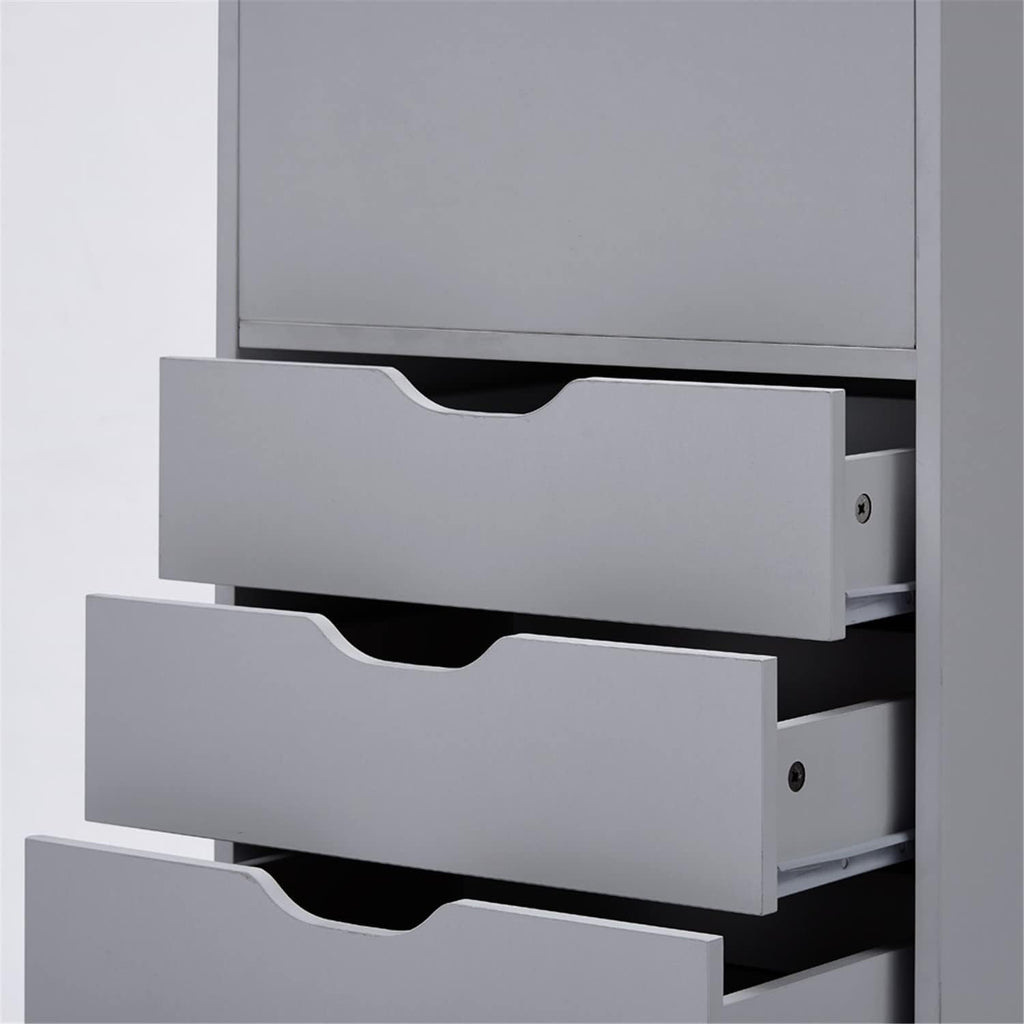 Naomi Home 5 Drawer + 1 Cabinet Storage Organizer, Modern Mobile Cabinet for Home & Everyday Storage