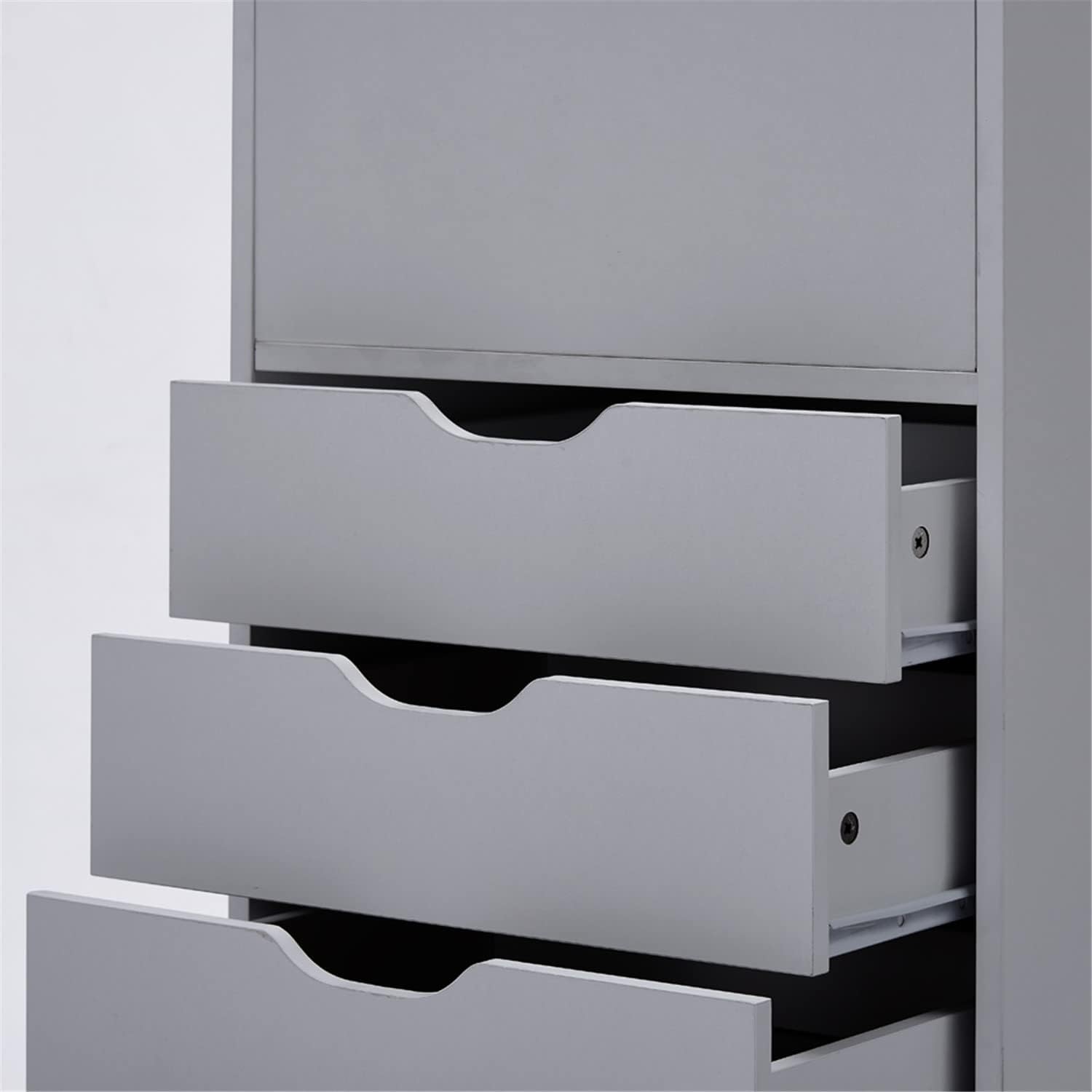 Naomi Home 5 Drawer + 1 Cabinet Storage Organizer, Modern Mobile Cabinet for Home & Everyday Storage