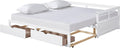 Twin Bed Frame White, Bed Set for Men with 2 Storage Drawers with Solid Wood Slats Daybed for Bedroom Living Room
