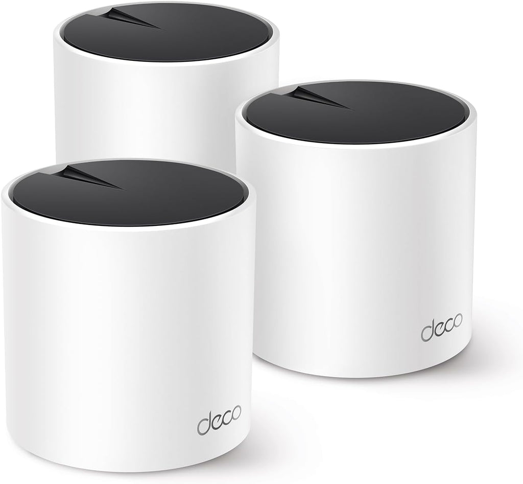 TP-Link Deco X55 Pro AX3000 Whole Home Wi-Fi 6 Mesh System - Coverage up to 6500 Sq.Ft & up to 150 Devices, 2x2.5G WAN/LAN Ports, 4 Streams, Wired Ethernet Backhaul, Ideal for 1Gig+ Internet, 3-Pack