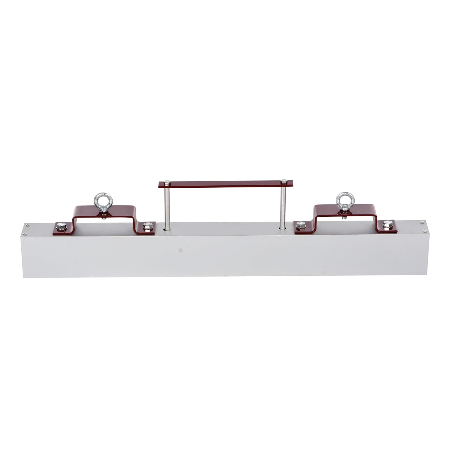 Vestil HFMS-36 Steel Forklift Hanging Magnetic Sweeper 36 in. Wide 45 Lb. Capacity Silver