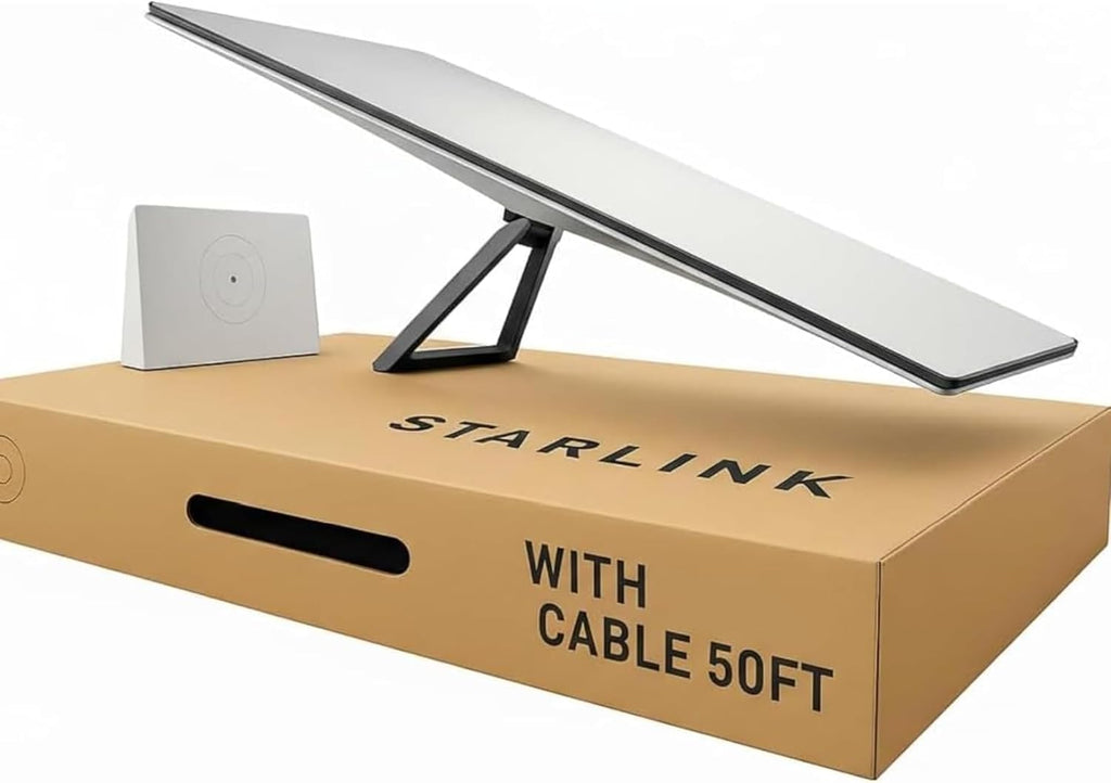 Space STARLINK X 3rd Gen Router and Antenna Kit, WiFi 6, 3200 sq ft Coverage, IP67 Rated, with Kickstand and Cables