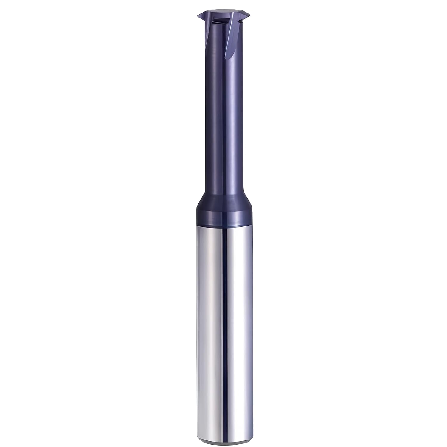 9/16-24 UNS Solid Carbide Micro UN Thread Mills Single Form Coated Threading Cutter CNC Blind Tapping Milling Bits Deep Holemaking for Hardened Carbon Steels Alloy Cast Iron