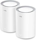 Cudy WiFi 6 Mesh Router AX3000, 2.5G Port, Whole Home Mesh WiFi System, Dual Band 3000Mbps, Connect 200+ Devices, App Control & Parental Control, VPN Router for Gaming, Streaming & Smart Home, 2-Pack