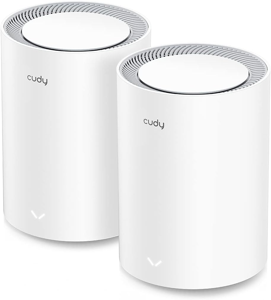 Cudy WiFi 6 Mesh Router AX3000, 2.5G Port, Whole Home Mesh WiFi System, Dual Band 3000Mbps, Connect 200+ Devices, App Control & Parental Control, VPN Router for Gaming, Streaming & Smart Home, 2-Pack