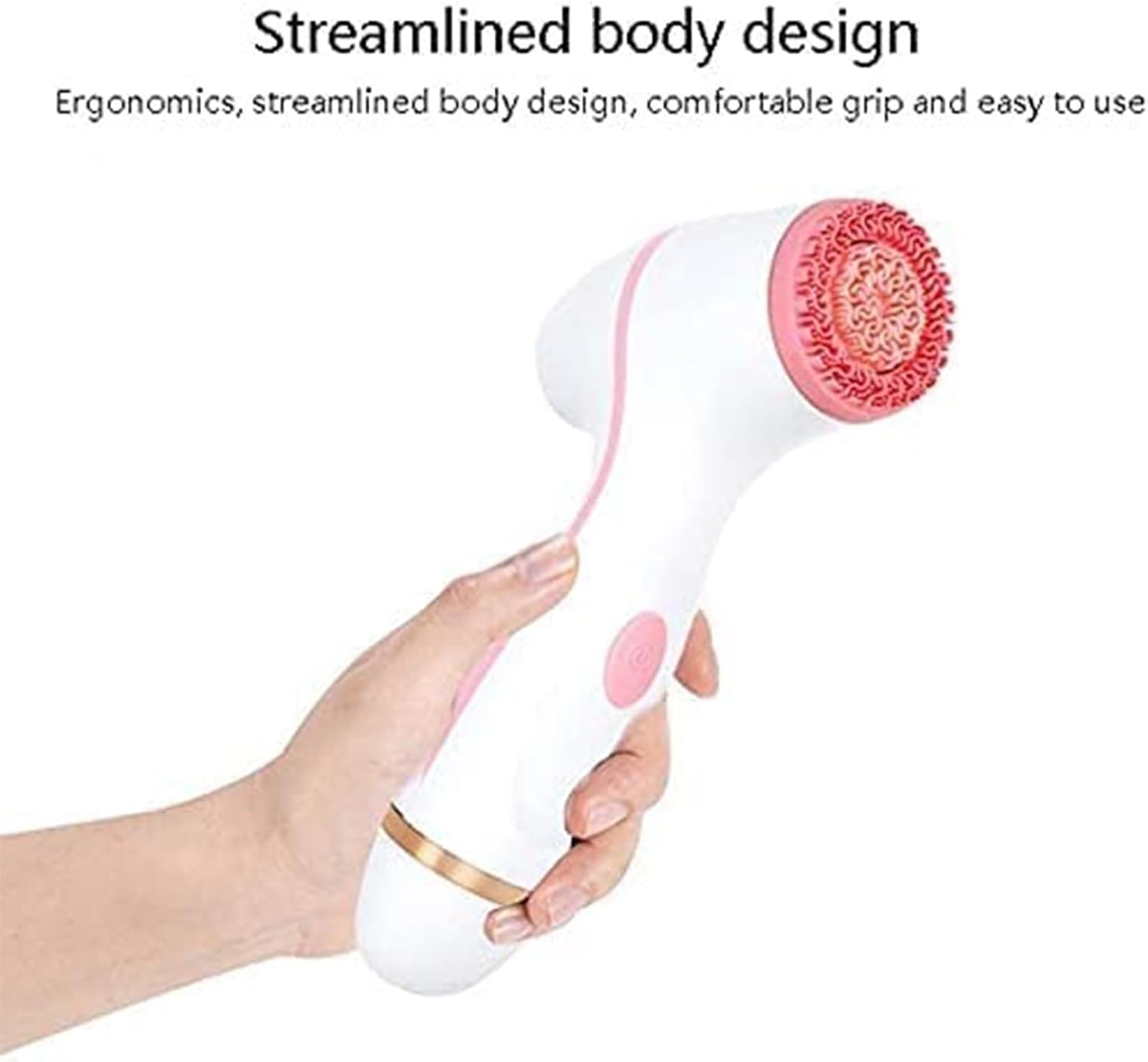 Rechargeable Facial Cleansing Brush, 3-in-1 Electric Spin Face Brush with 3 Brush Heads for Deep Cleansing, Gentle Exfoliation, and Massage(Blue)