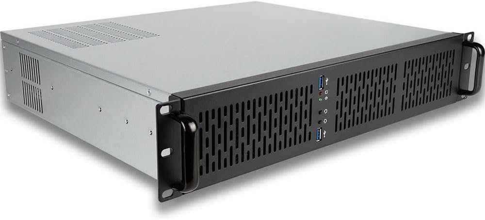 Quiet Rackmount Computer (Intel 10-Core 3.2-4.9GHz Ultra 5 225 CPU, 16GB DDR5 RAM, 1TB SSD, W11 Pro) - 2U Rack Mount Server or Workstation Desktop PC for Home or Business