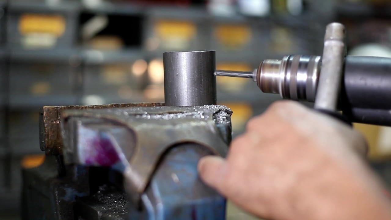 Drill America Plumber's Tool Kit, Drill, Tap and Die Kit, 10-Piece Tool Set with 3 NPT Tap and Drill Bits, 3 NPT Hex Dies (1/2', 3/4', 1'), 4oz Tap Magic Cutting Fluid with Storage Bag, KMZPLUM12