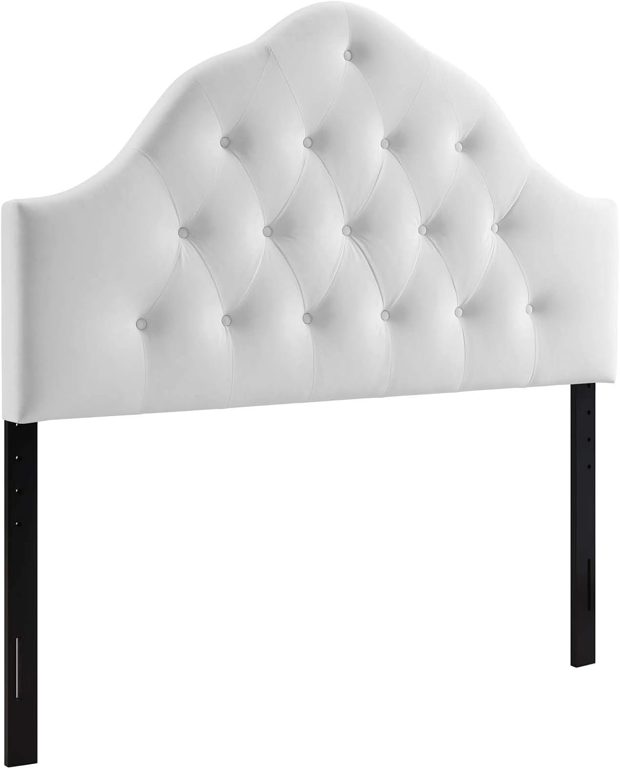 Modway Sovereign Twin Diamond Tufted Performance Velvet Headboard, White