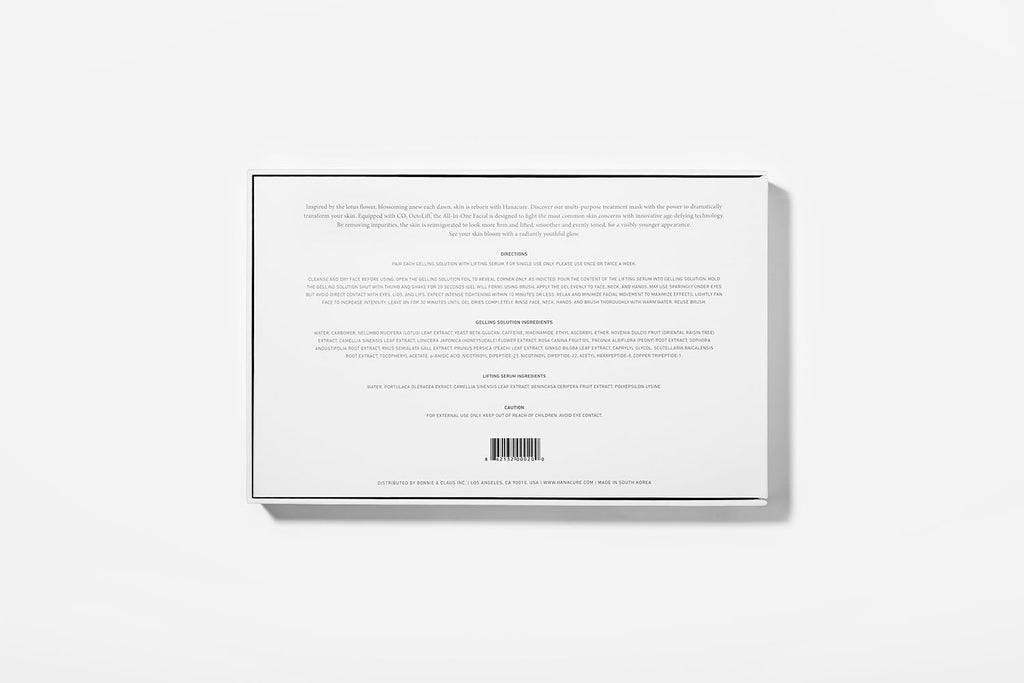 Hanacure® The All-In-One Facial® Set - Face Lifting Mask, Neck Firming and Tightening (Pack of 2)