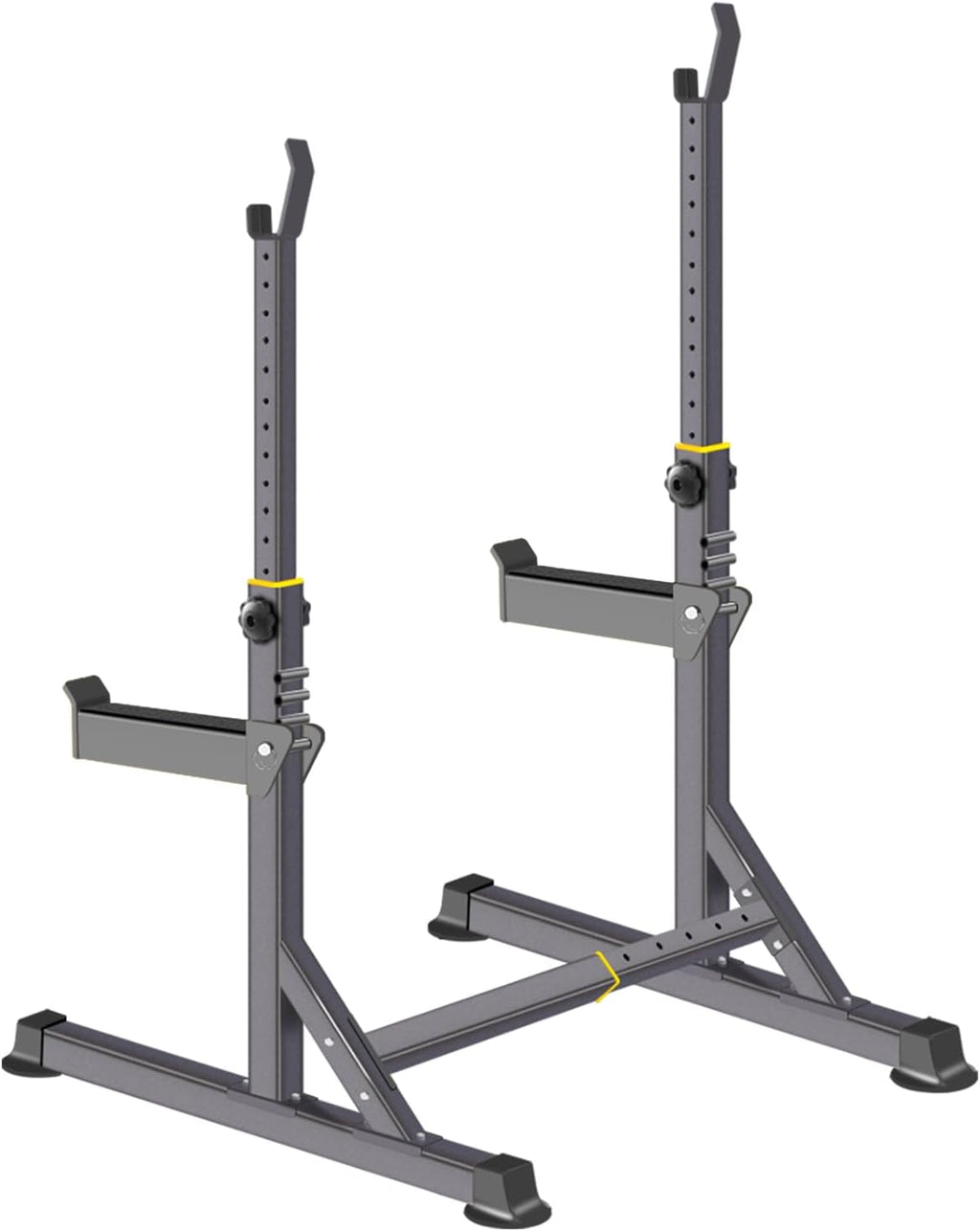 Adjustable Squat Rack,Multi-Function Barbell Rack for Weight Lifting and Home Gym Fitness Workout Portable Squat Bench Press