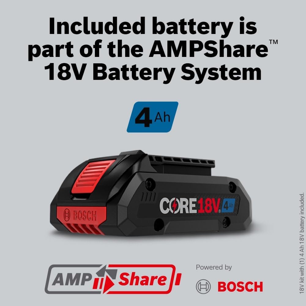 Bosch GKF18V-25PL14 18V Brushless Colt™ Palm Router Kit with (1) CORE18V® 4 Ah Advanced Power Battery and Plunge Base