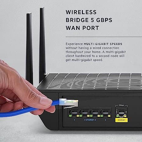 Linksys Mesh WiFi Hydra Pro 6E Tri-Band Router High-Speed Axe Router for Streaming & Gaming, Speeds up to (AXE6600) 6.6Gbps - MR7500/MR75WH (Renewed)