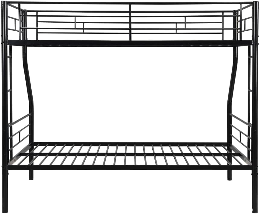 BUNK Bed Pink Twin Over Twin (Black + Metal-2)