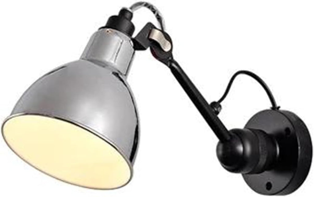 Wall Sconces, Nordic Modern Wall Lamp Beside Bedroom Study Living Room Ajustable Mechanical Arm Light LED Wandlamp Luminaria Sconce(Silver)