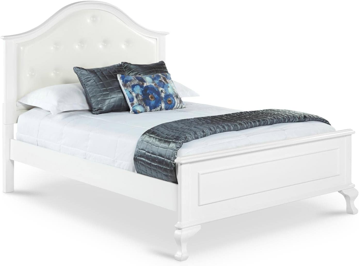 Picket House Furnishings Jenna 5 Piece Full Kids Bedroom Set in White
